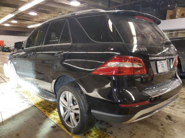 4JGDA5HBXCA051758 - 2012 MERCEDES-BENZ ML 350 4MATIC BLACK photo 2