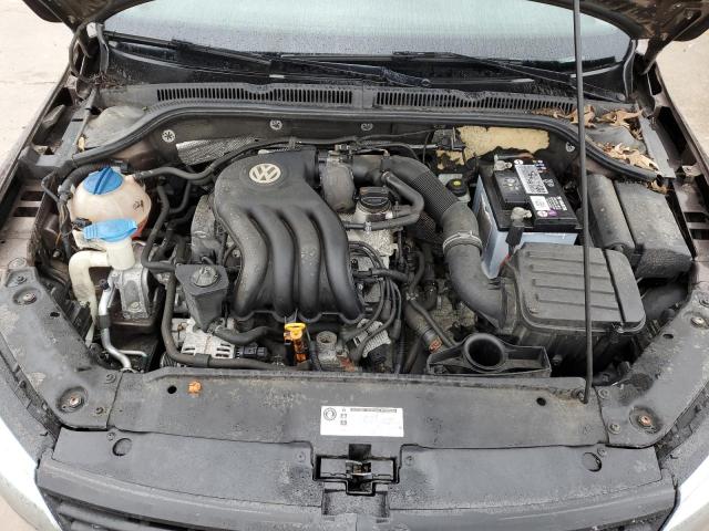 3VW2K7AJ8CM351773 - 2012 VOLKSWAGEN JETTA BASE BROWN photo 11