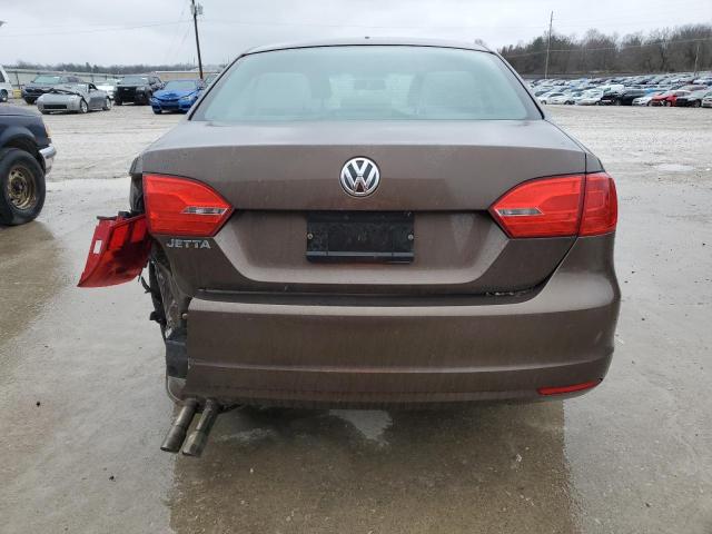 3VW2K7AJ8CM351773 - 2012 VOLKSWAGEN JETTA BASE BROWN photo 6