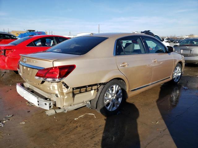 4T1BK3DB7BU394989 - 2011 TOYOTA AVALON BASE GOLD photo 3