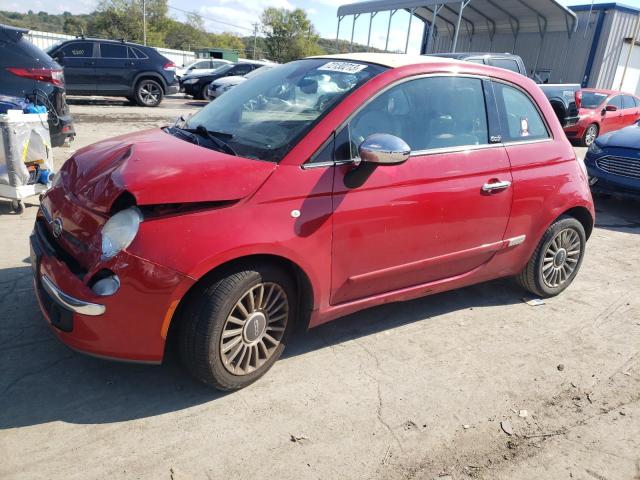 3C3CFFER5CT111189 - 2012 FIAT 500 LOUNGE RED photo 1
