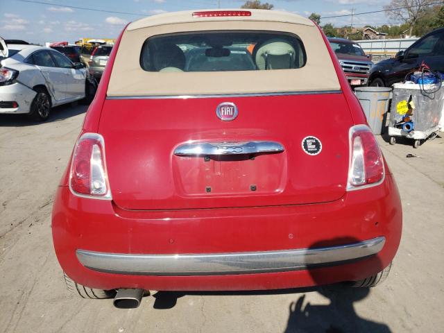 3C3CFFER5CT111189 - 2012 FIAT 500 LOUNGE RED photo 6