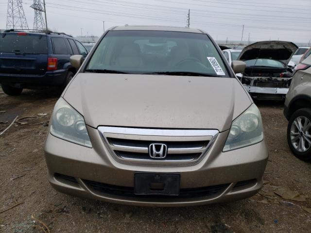 5FNRL38776B456198 - 2006 HONDA ODYSSEY EXL BEIGE photo 5