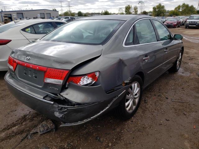 KMHFC46F16A120862 - 2006 HYUNDAI AZERA SE GRAY photo 3