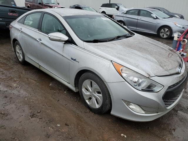 KMHEC4A41EA113474 - 2014 HYUNDAI SONATA HYBRID SILVER photo 4