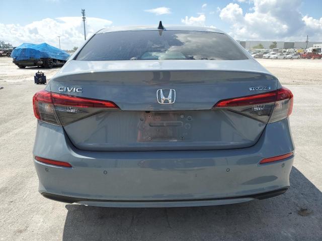 2HGFE1F99NH316640 - 2022 HONDA CIVIC TOURING GRAY photo 6