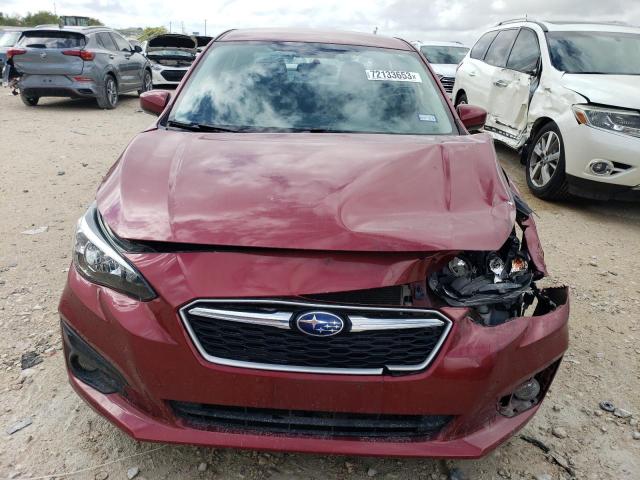 4S3GKAD65K3617781 - 2019 SUBARU IMPREZA PREMIUM RED photo 5