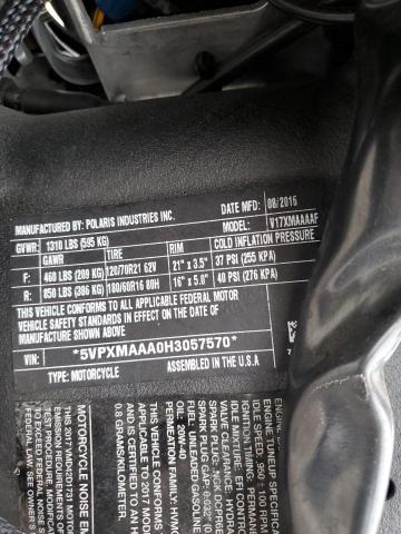 5VPXMAAA0H3057570 - 2017 VICTORY MOTORCYCLES MAGNUM BLACK photo 10