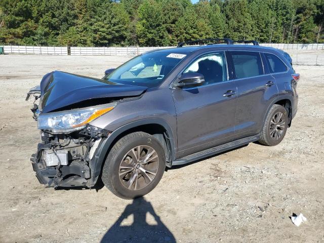 5TDJKRFH7GS232750 - 2016 TOYOTA HIGHLANDER XLE GRAY photo 1