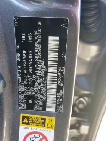 5TDJKRFH7GS232750 - 2016 TOYOTA HIGHLANDER XLE GRAY photo 14