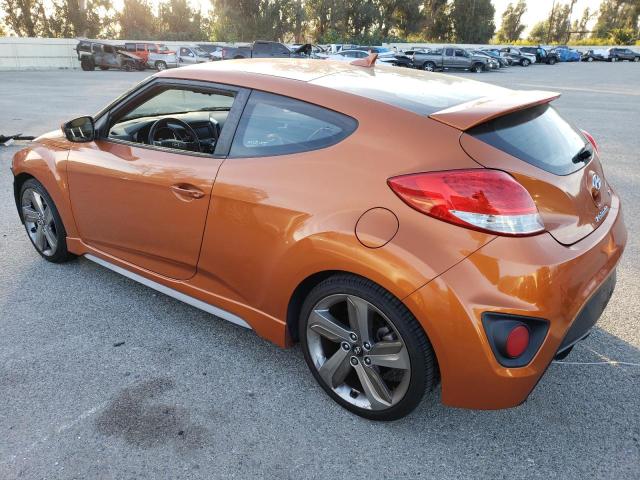 KMHTC6AE7DU142356 - 2013 HYUNDAI VELOSTER TURBO ORANGE photo 2