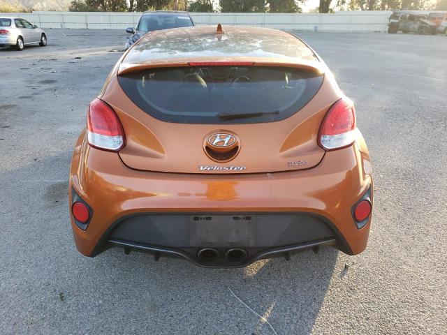 KMHTC6AE7DU142356 - 2013 HYUNDAI VELOSTER TURBO ORANGE photo 6