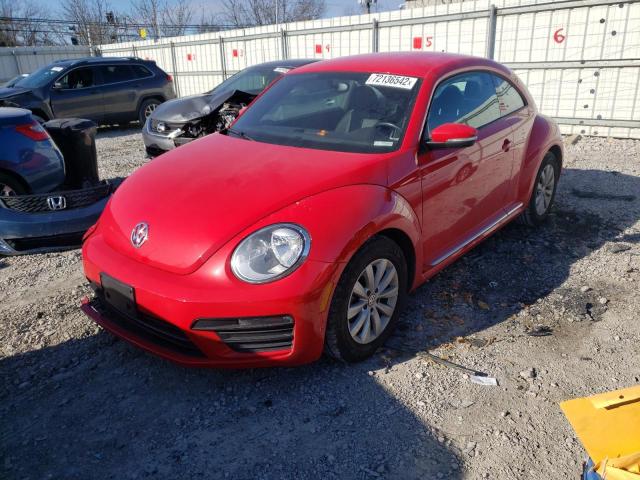 3VWFD7AT5KM710766 - 2019 VOLKSWAGEN BEETLE S RED photo 1