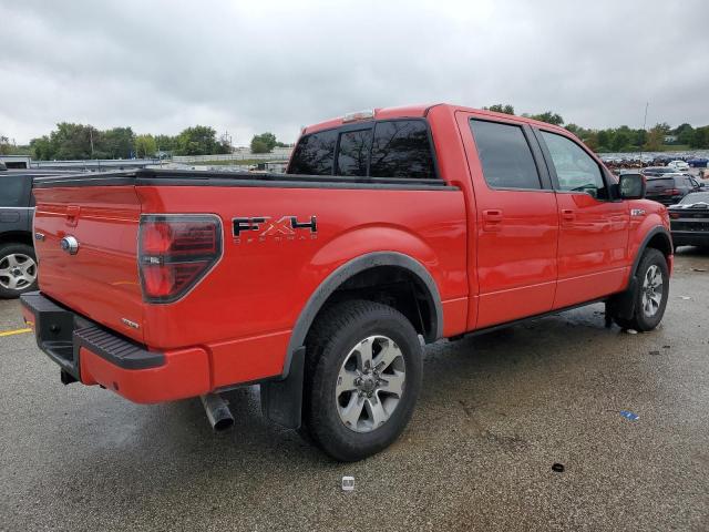 1FTFW1EF0BFA73123 - 2011 FORD F150 SUPERCREW RED photo 3