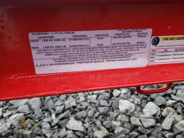 3CV1C2524N2641875 - 2022 PJ TRAILER RED photo 10