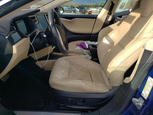5YJSA1E12GF130595 - 2016 TESLA MODEL S 蓝色 照片 7
