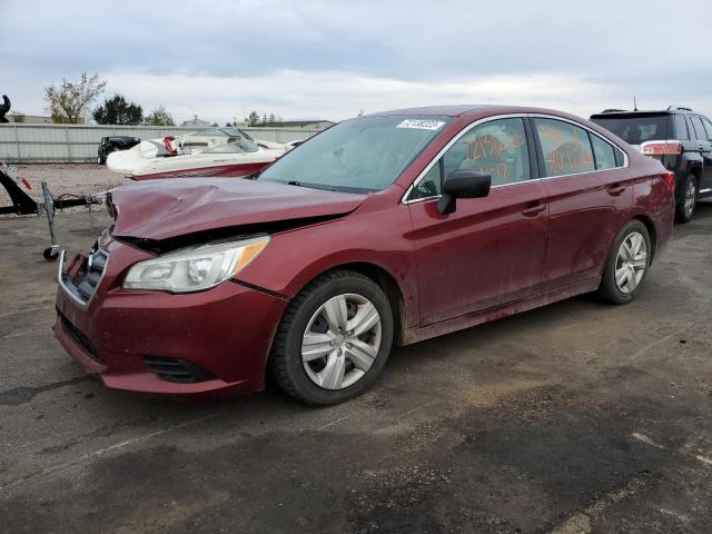 4S3BNAA62G3015370 - 2016 SUBARU LEGACY 2.5I RED photo 1