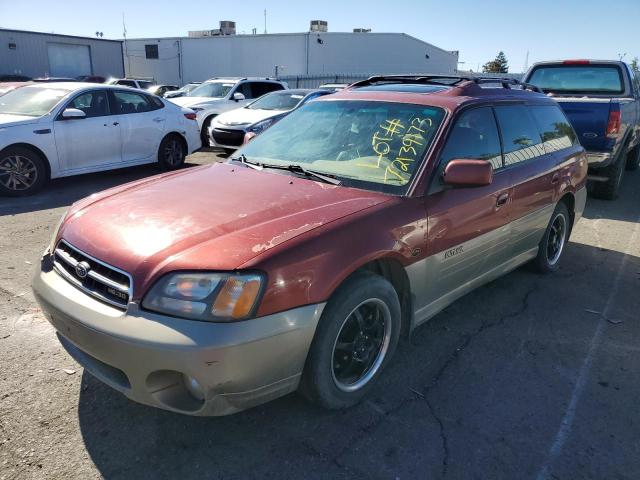 4S3BH806727631309 - 2002 SUBARU LEGACY OUTBACK H6 3.0 LL BEAN BURGUNDY photo 1