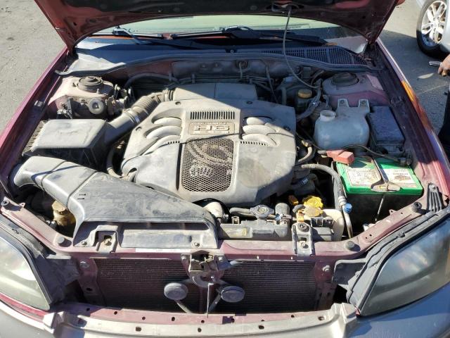 4S3BH806727631309 - 2002 SUBARU LEGACY OUTBACK H6 3.0 LL BEAN BURGUNDY photo 11