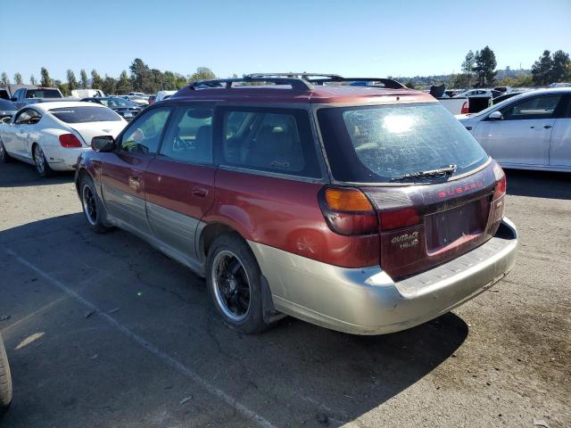 4S3BH806727631309 - 2002 SUBARU LEGACY OUTBACK H6 3.0 LL BEAN BURGUNDY photo 2