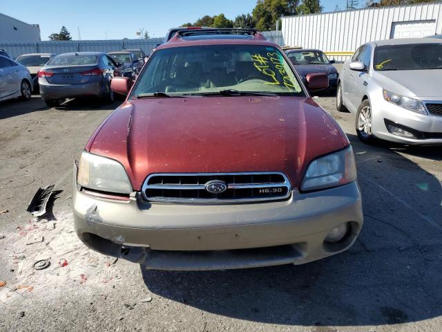 4S3BH806727631309 - 2002 SUBARU LEGACY OUTBACK H6 3.0 LL BEAN BURGUNDY photo 5