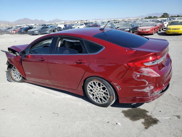 3FA6P0LUXHR326944 - 2017 FORD FUSION SE HYBRID RED photo 2