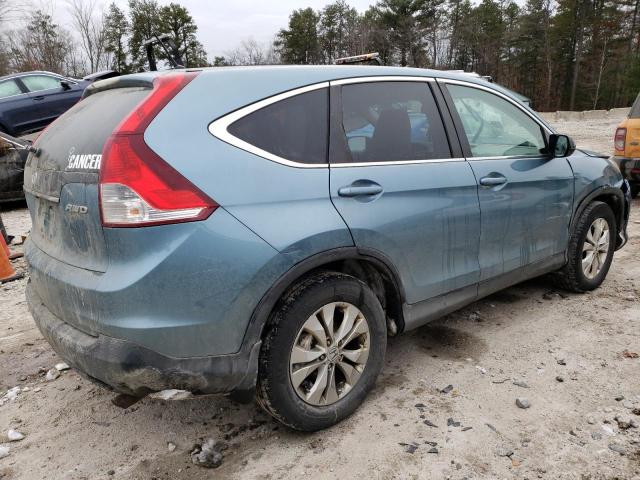 2HKRM4H59EH694619 - 2014 HONDA CR-V EX BLUE photo 3