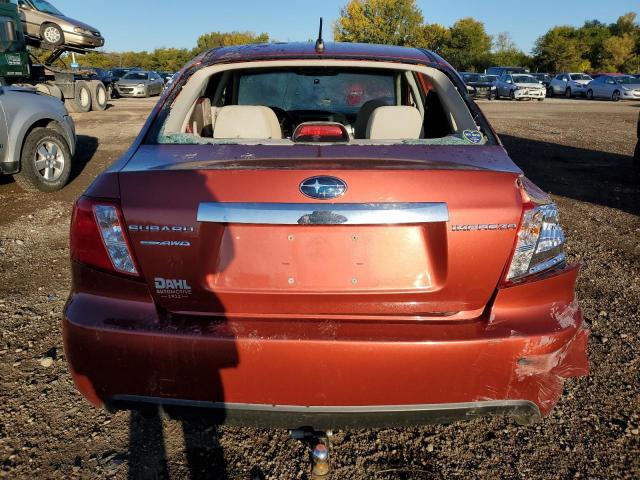 JF1GE6B66AH515727 - 2010 SUBARU IMPREZA 2.5I PREMIUM ORANGE photo 6