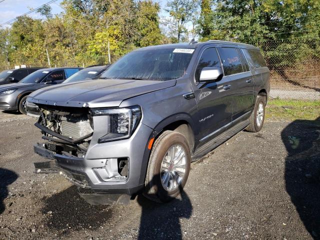 1GKS2GKD1NR245098 - 2022 GMC YUKON XL K1500 SLT GRAY photo 1