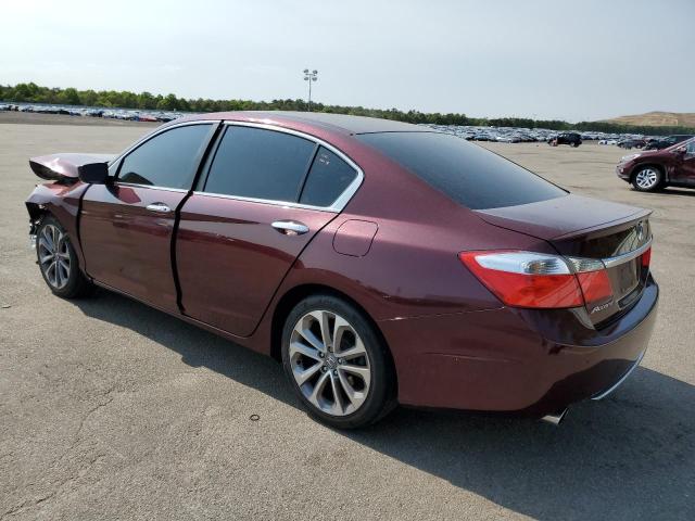 1HGCR2F52DA042446 - 2013 HONDA ACCORD SPORT BURGUNDY photo 2