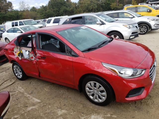 3KPC24A67NE166631 - 2022 HYUNDAI ACCENT SE RED photo 4