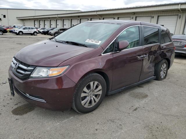 5FNRL5H63EB139472 - 2014 HONDA ODYSSEY EXL PURPLE photo 1