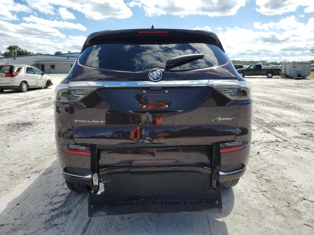 5GAERDKW9NJ127191 - 2022 BUICK ENCLAVE AVENIR MAROON photo 6