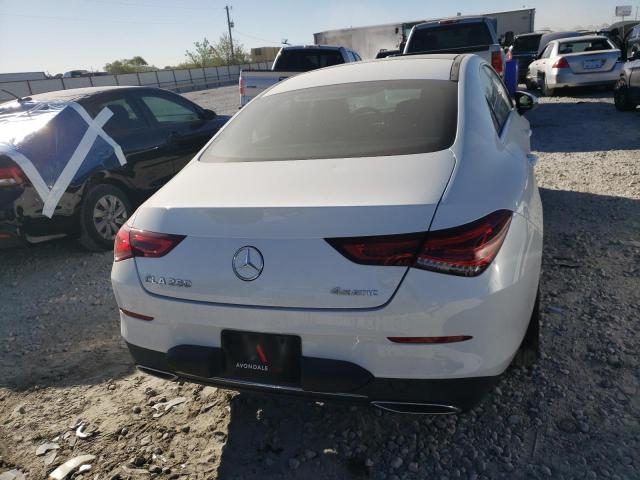 WDD5J4HB0LN030046 - 2020 MERCEDES-BENZ CLA 250 4MATIC WHITE photo 6