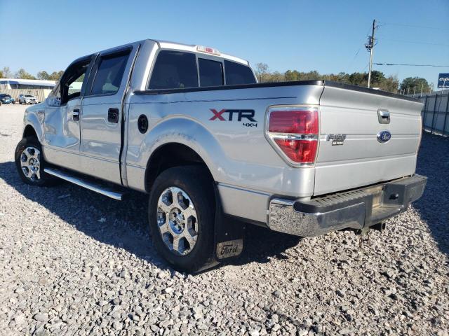 1FTFW1ET7BFB36191 - 2011 FORD F150 SUPERCREW GRAY photo 2