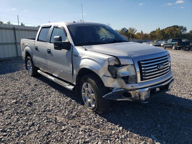 1FTFW1ET7BFB36191 - 2011 FORD F150 SUPERCREW GRAY photo 4