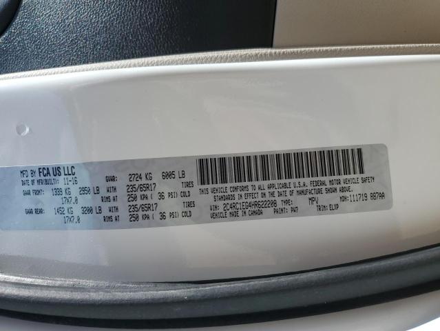 2C4RC1EG4HR622208 - 2017 CHRYSLER PACIFICA TOURING L PLUS WHITE photo 12