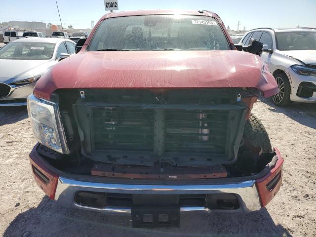 1N6AA1ED4MN513650 - 2021 NISSAN TITAN SV RED photo 5