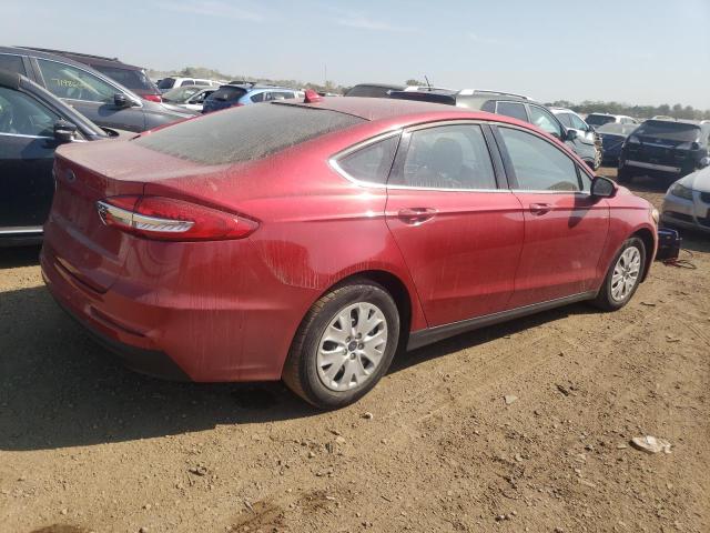 3FA6P0G75LR185438 - 2020 FORD FUSION S RED photo 3