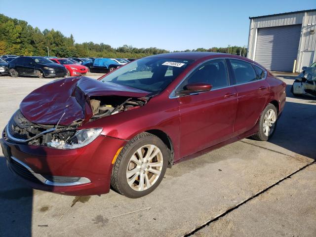 1C3CCCAB2FN691411 - 2015 CHRYSLER 200 LIMITED BURGUNDY photo 1