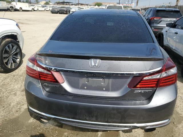 1HGCR2F62GA146092 - 2016 HONDA ACCORD SPORT GRAY photo 6