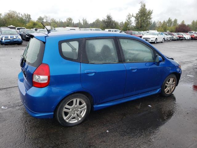 JHMGD37657S063963 - 2007 HONDA FIT S 蓝色 照片 3