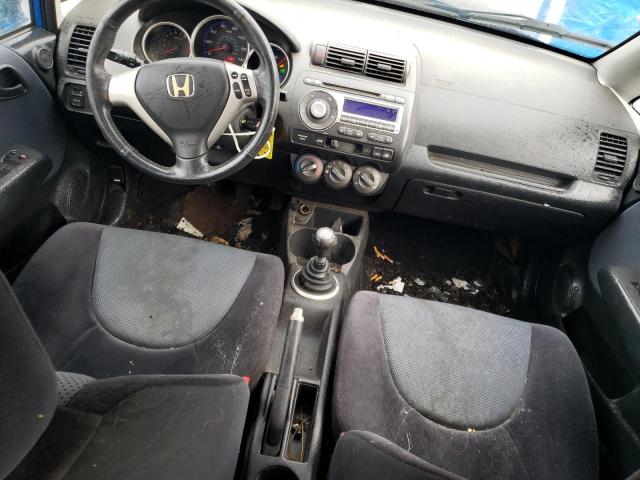 JHMGD37657S063963 - 2007 HONDA FIT S 蓝色 照片 8