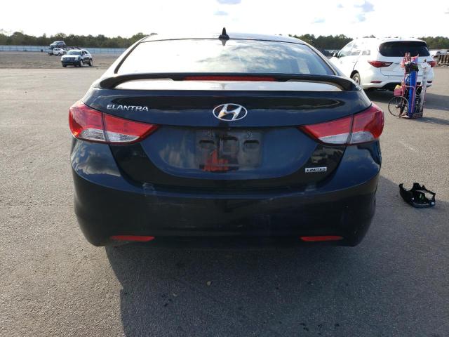 KMHDH4AE4DU797486 - 2013 HYUNDAI ELANTRA GLS BLACK photo 6