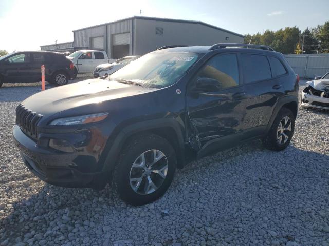 1C4PJMBS0FW786244 - 2015 JEEP CHEROKEE TRAILHAWK BLUE photo 1