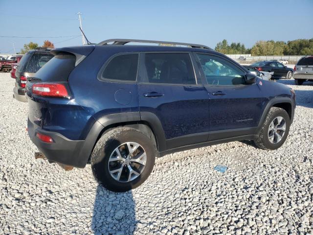 1C4PJMBS0FW786244 - 2015 JEEP CHEROKEE TRAILHAWK BLUE photo 3