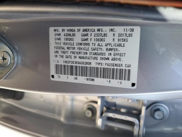 1HGCP26369A062808 - 2009 HONDA ACCORD LX SILVER photo 12