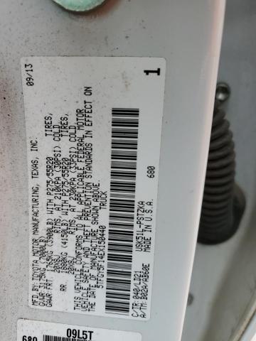 5TFGY5F14EX150440 - 2014 TOYOTA TUNDRA CREWMAX PLATINUM Weiß Foto 12