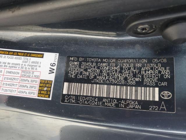 JTKDE167390281388 - 2009 TOYOTA SCION TC 灰色 照片 12