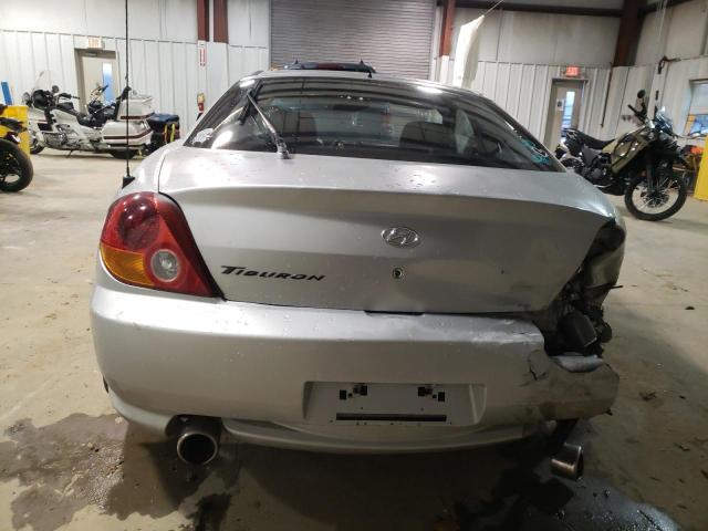 KMHHM65DX3U041640 - 2003 HYUNDAI TIBURON SILVER photo 6